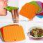 tufeng 100% food grade multi-function square silicone magnetic pot holder