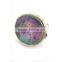 Metal round shaped solid perfume container /lip gloss ring, with changeable epoxysticker,OEM designs accepted.<DACA9019>