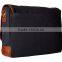 Custom high quality canvas messengers with leather trim