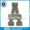 Felt fabric material patches, Letters embroidery chenille logo patch label