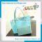 JST2016 New Stylish Design High Quality Vertical Stripe PU Beach Tote Bag