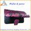 shiny style lady twill wallet , pu women purse