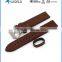 Premium Classic Genuine Leather Loop Strap for Apple Watch with Metal Adapter