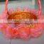 3Sets lace basket food and fruit wicker basket