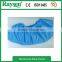 Disposable CPE Shoe Cover Blue Color