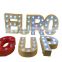 Factory direct production led letters light wedding decoration light wedding letters light