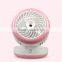 Summer cooling supply mini rechargeable plastic water mist spray fan with up and dowm adjustable