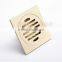 Submarine LTF40-10X Morden bathroom/kitchen brass floor drains with chrom plating