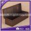 Deluxe wool fabric lined paper magnetic closure wine box
