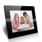 wall mounted digital photo frame with 15 inch with wooden frame