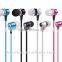 2015 new products hot selling earphone colorful in-ear earphones with flat cable