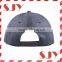 Blank Wholesale Flat Brim 6 Panel PU Leather Snapback Baseball Hat