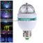 E27 3 Watt Triangle Bulbs RGB Color Changing Crystal Ball Effect DJ Disco Lamps LED Auto Rotating Stage Light