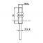 M8 cable series Flush standard inductive proximity sensor with short body
