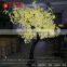Chrismas outdoor decoration high artificial black trunk warm white light maple tree 2.0 Meter white leaf