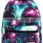 Hot styke fashion printed trend galaxy schoolbag for girls