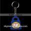 Simple 3D PVC rubber keychain for advertisement
