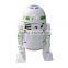 2016 cute cartoon robot music cheap mini bluetooth speaker with led light