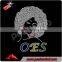 Bling Afro Girl AKA Rhinestone Transfer for T shirts