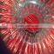 Hola red shining PVC/TPU inflatable zorb ball