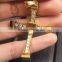 Fashion 316L stainless steel fast and furious gold cross necklace