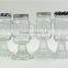 lucency Mason Jar glass Mugs Stitching base with metal Lid