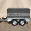 Galvanized Tandem 8X5 Trailer with Canvas Tops