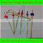 Food Grade Wood Bamboo Fruit Decors Toothpicks