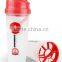 BPA Free 700ML plastic protein shaker bottle with metal ball,mixing shaker bottle