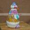 Hand carved painting christmas resin snowman figurine