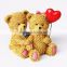 Custom small resin couple teddy bear figurines