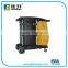 Plastic Cleaning Service Cart Trolley With Wheels