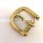 End bar Solid Brass buckle with one prong, belt buckle