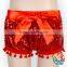 Charming Champine Sequins Baby Bloomers With Bows 0-2 Years Old Girls Cotton Bloomers Soft Touch Diaper Cover