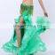 Royal blue belly dance pleated skirt for sale Q5021