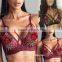 sexy underwear woman transparent nighty lingerie sexy hot lace hollow out sexy girls preteen underwear flower embroidery bra