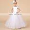 Kids White Flower Girl Dress For Wedding Dresses Girls Backless Princess Dress 2017 Summer Children Clothes
