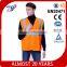 high visibility traffic orange safety vest for kids