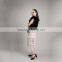 Myfur Warm Black Real Fox Fur Waistcoat for Women and Girl