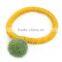 Accessories Pom Ball Green Elastic Band Hair Ties