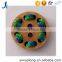 DIY 14 hole the original wood color green wood buttons