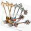 round head retr0 coffee spoon /hitg zinc alloy creative ice cream spoon and fork /fancy dessert spoon jam spoon