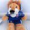 Yangzhou toy factory supply plush happy golden lion toys