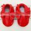 Gold Moccasins Baby Leather Shoes Girls Mocs Crib Shoes M5091704
