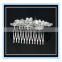 Newest design white pearl and crystal flower wedding bridal claw clip hair accessories comb