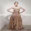 A-line Off-The-Shoulder floor-length draped chiffon evening dress Bridesmaid dresses AS249