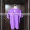 Customised Promotion Blank CVC Short Sleeves Men Purple Polo Tshirt