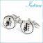 Popular Silver Automatic Car Gears Men Cufflinks
