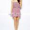 CHEFON Sequin Short Detail Elephant Print Dress