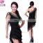 New design sexy hot drill neck stage fringe latin dress costume L-7081#